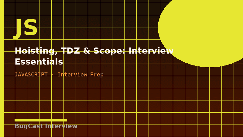 Hoisting, TDZ & Scope: Interview Essentials
