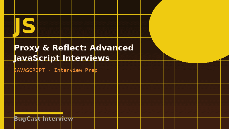 Proxy & Reflect: Advanced JavaScript Interviews