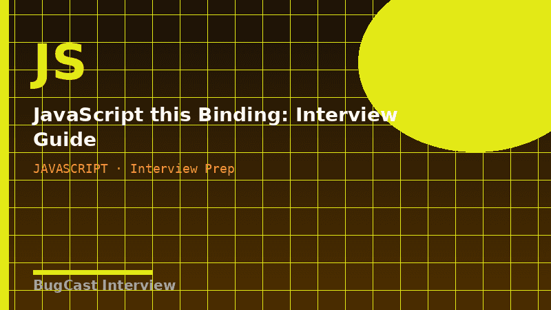 JavaScript `this` Binding: Interview Guide