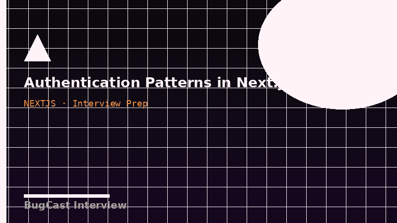 Authentication Patterns in Next.js