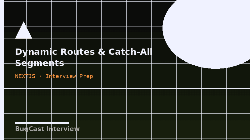 Dynamic Routes & Catch-All Segments