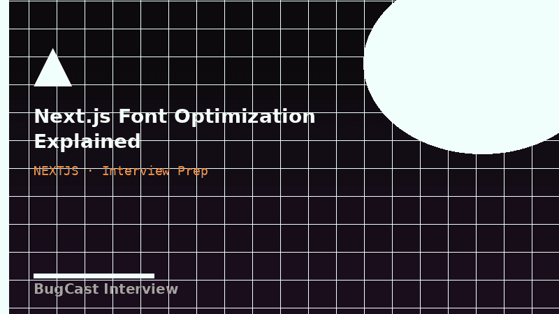 Next.js Font Optimization Explained
