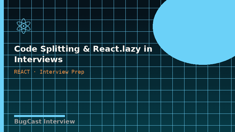 Code Splitting & React.lazy in Interviews