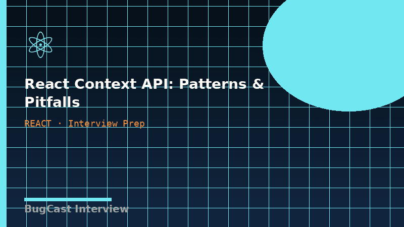 React Context API: Patterns & Pitfalls