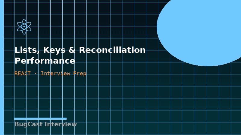 Lists, Keys & Reconciliation Performance