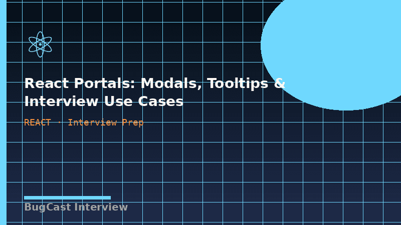 React Portals: Modals, Tooltips & Interview Use Cases